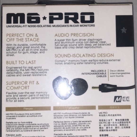 Mee Audio M6 Pro Noise Isolating In-Ear Headphones - Picture 4 of 13